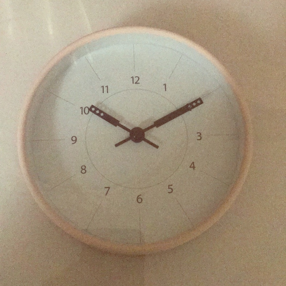 Blush Pink Clock